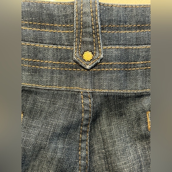 Cache Vintage 90s Wide Leg Denim Jeans High Waisted Wide Waistband Size … - Picture 10 of 12